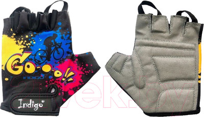 Велоперчатки Indigo Sport Go / IN180 (3XS, черный)
