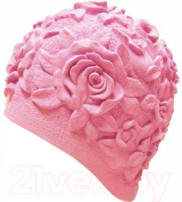 Шапочка для плавания Indigo Sport Розы / IN083 (розовый)