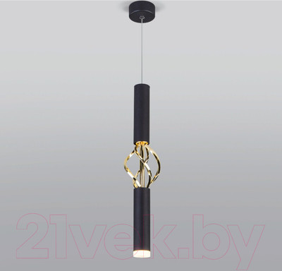 Потолочный светильник Евросвет Lance 50191/1 LED (черный/золотистый)