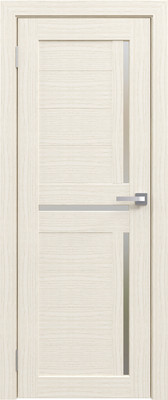 Дверь межкомнатная Юни Амати 18 80x200 (эшвайт/стекло белое)
