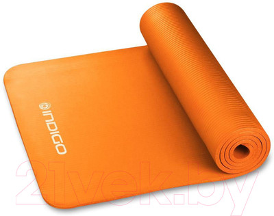 Коврик для йоги и фитнеса Indigo Sport NBR IN104 (оранжевый)