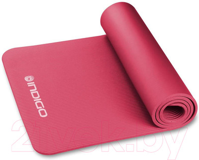 Коврик для йоги и фитнеса Indigo Sport NBR IN194 (бордовый)
