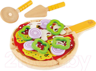 Набор игрушечной посуды Hape Домашняя пицца / E3129-HP