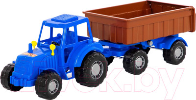 Трактор игрушечный Полесье Мастер №1 с прицепом / 84774