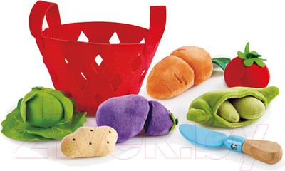 Набор игрушечных продуктов Hape Овощная корзина / E3167-HP