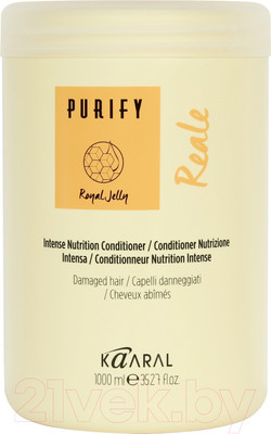 Кондиционер для волос Kaaral Purify Reale восстанавливающий для поврежденных волос (1000мл)