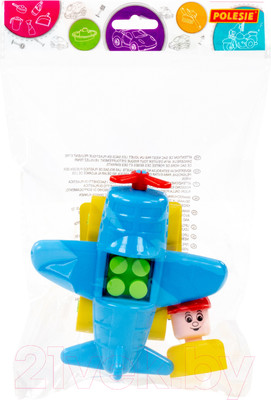 Конструктор Полесье Юный путешественник. Самолёт / 55378