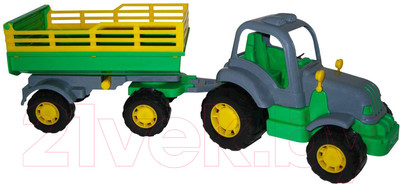 Трактор игрушечный Полесье Крепыш №2 с прицепом / 44563
