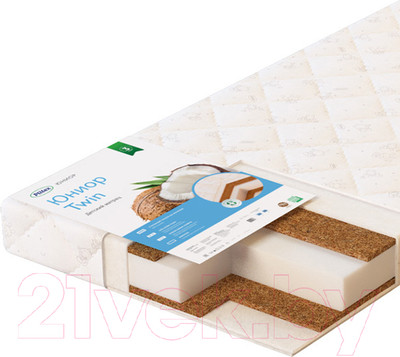 Матрас в кроватку Plitex Юниор Twin ЮТ-119-01