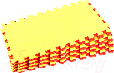 Коврик-пазл Eco Cover 25x25/25МП1 (желтый/красный)