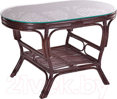 Стол садовый Мир Ротанга 02/15А-OV (шоколад)
