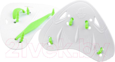 Лопатки для плавания Mad Wave Finger Pro (белый)