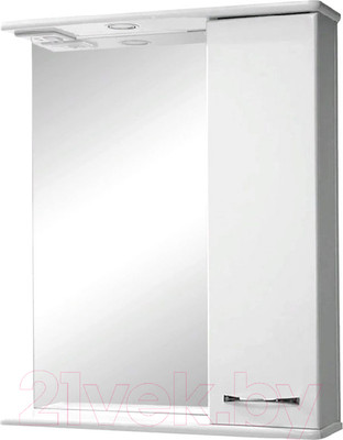 Шкаф с зеркалом для ванной Tivoli Прима 60 R / 461776 (с подсветкой)