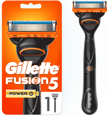 Бритвенный станок Gillette Fusion Power с элементом питания