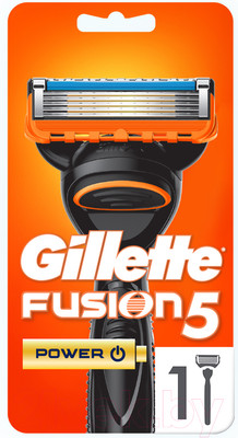 Бритвенный станок Gillette Fusion Power с элементом питания