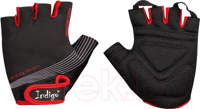 Велоперчатки Indigo Sport SB-01-8203 (S, черный/красный)