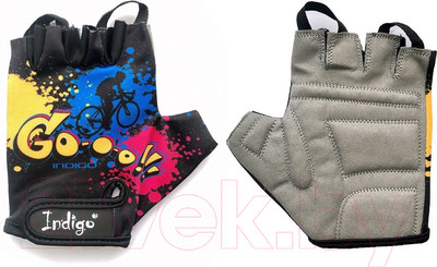 Велоперчатки Indigo Sport Go / IN180 (2XS, черный)