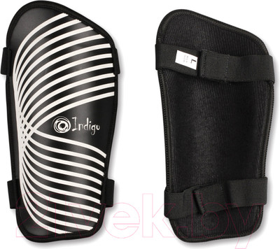 Щитки футбольные Indigo Sport 1520 (L, черный/белый)