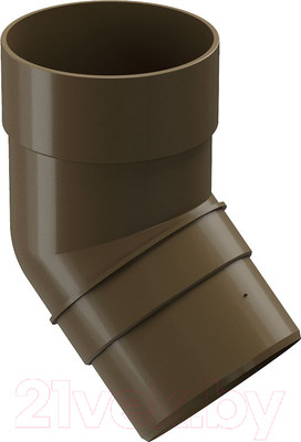 Колено трубы водосточной Docke Premium 45 градусов (каштан)