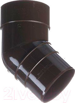 Колено трубы водосточной Docke Premium 45 градусов (шоколад)