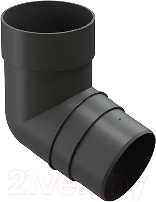 Колено трубы водосточной Docke Premium 72 градуса (графит)
