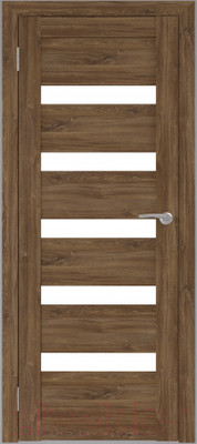 Дверь межкомнатная Юни Бона 03 70x200 (дуб стирлинг/стекло белое)