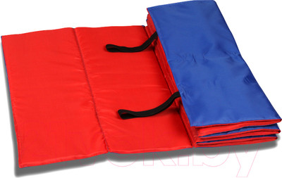 Коврик для йоги и фитнеса Indigo Sport SM-042 (синий/красный)