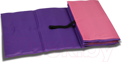 Коврик для йоги и фитнеса Indigo Sport SM-043 (розовый/фиолетовый)
