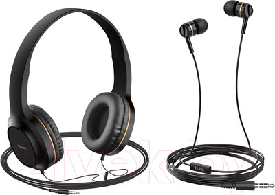 Наушники-гарнитура Hoco W24 (золото)