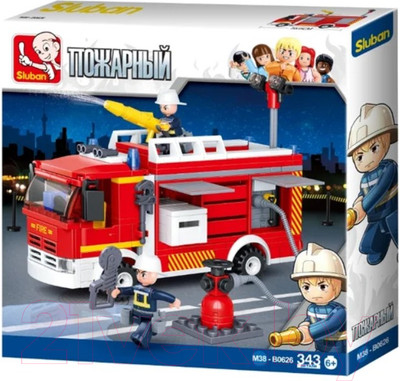 Конструктор Sluban Машина пожарная / M38-B0626