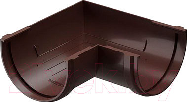 Угол желоба Docke Premium 90 градусов (шоколад)