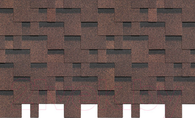 Черепица Docke Pie Standard Тетрис Коричневый (упаковка)