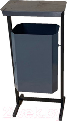 Урна уличная Титан Мета ТМБ-50 (серый)