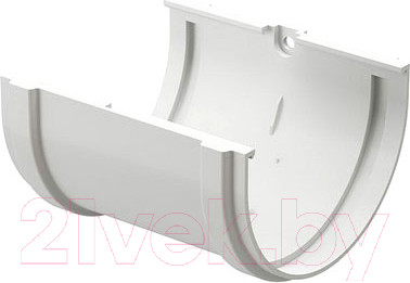 Соединитель желобов Docke Premium (пломбир)