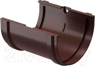 Соединитель желобов Docke Premium (шоколад)