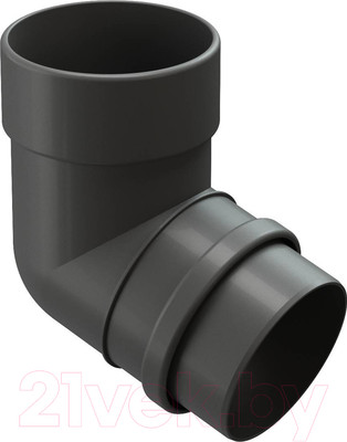 Колено трубы водосточной Docke Lux 72 градуса (графит)