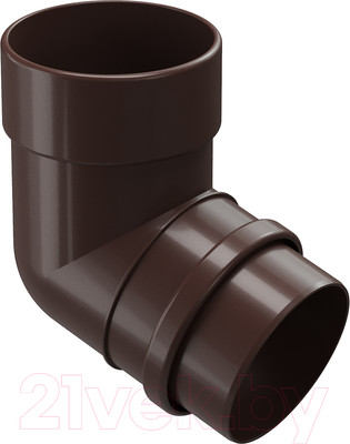 Колено трубы водосточной Docke Lux 72 градуса (шоколад)