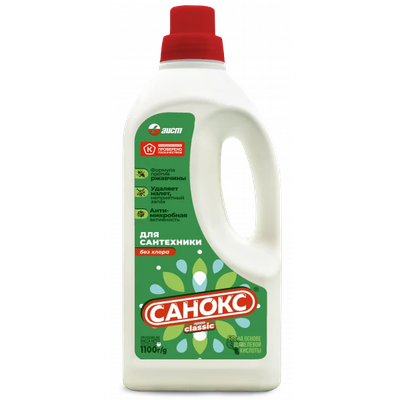 Чистящее средство для ванной комнаты Санокс Жидкое (1100г)