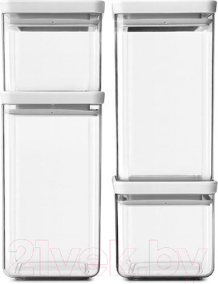 Набор контейнеров Brabantia Tasty+ / 122569 (4шт, светло-серый)