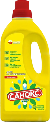 Средство для удаления известковых отложений Санокс Гель для сантехники (1.1л)