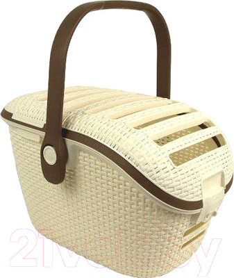 Переноска для животных Curver Pet Carrier Vint 00616-P16-00 / 198861 (кремовый/коричневый)