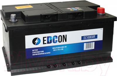 Автомобильный аккумулятор Edcon DC100830R (100 А/ч)