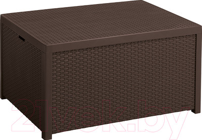 Сундук уличный Keter Arica Rattan Storage Table / 221043 (коричневый)