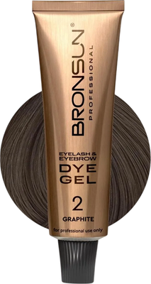 Краска для бровей Bronsun Для бровей и ресниц №2 графит (15мл)