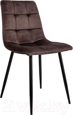 Стул AksHome Dallas (темно-бежевый велюр 38/черный)