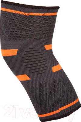 Суппорт колена Indigo Sport IN197 (L, черный/оранжевый)