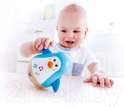 Развивающая игрушка Hape Неваляшка. Пингвин музыкальный / E0331-HP