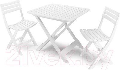 Комплект садовой мебели Ipae Progarden Camping Set SET018BI (белый)