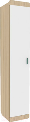 Шкаф-пенал Аквилон Кот №5.1 (туя светлая/белый)
