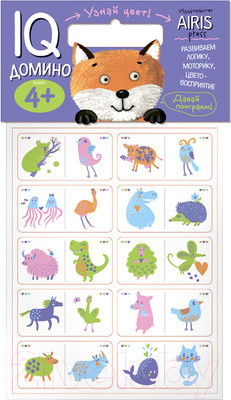 Развивающая игра Айрис-пресс Мягкие игры. Домино. Узнай цвет